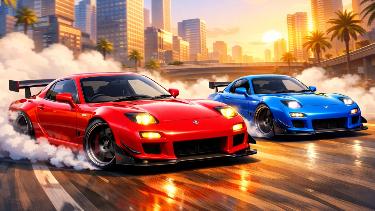 Two RX7 Drifters Cover